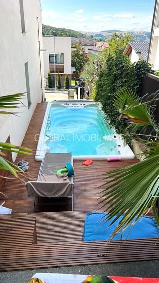 Apartament exclusivist, 92 mp, 2 niveluri, Curte 300mp , Piscina Gruia - 20