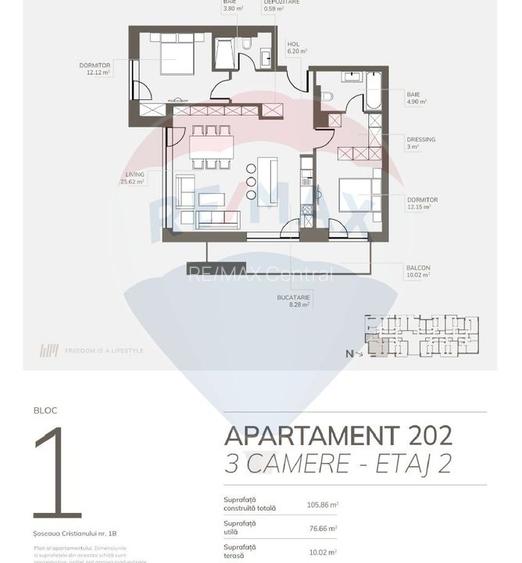 Apartament 3 camere open-space, 2 bai | Welmont by ROKMAN - 6