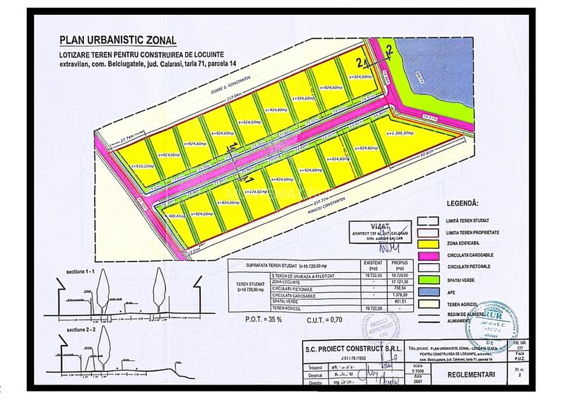 BELCIUGATELE - Complexul Valea Iazurilor, 19.720 mp. teren intravilan parcelabil - 2