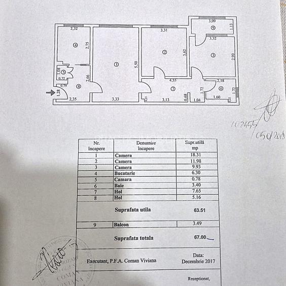 Apartament 3 Camere Micro 16 - Etaj 3, Centrală Proprie & Izolat - 11