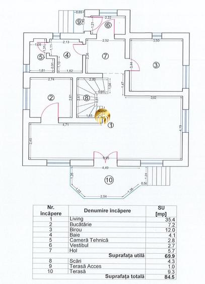 Vila Individuala 5 camere - 402mp Teren - Otopeni Odaile - 25
