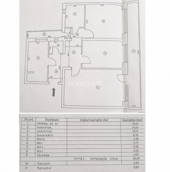 0% | Apartament 3 camere decomandat, renovat, 77 mp | Doamna Ghica - 1
