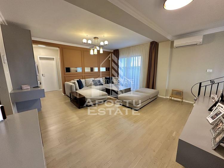 Penthouse 4 camere de vanzare, 2 bai complet mobilat si utilat - Giroc - 7