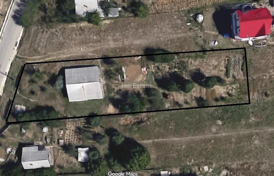 Miroslava  zona Liceului TEREN 1500mp cu casa batraneasca asfalt si Utilitati - 2