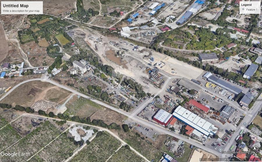 Teren situat in Zona Industriala pozitionat perfect pentru construire hale.