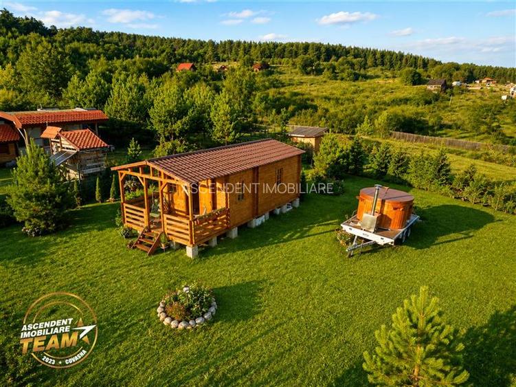 Casuta din lemn,cu 520mp teren intravilan,zona linistita,aproape de oras,Sancrai - 6