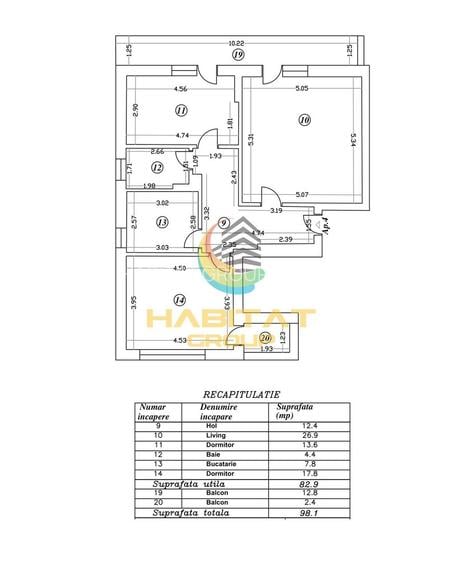 Apartament 3 Camere Decomandat 98.1Mp Sector 4 Grand Arena - 11
