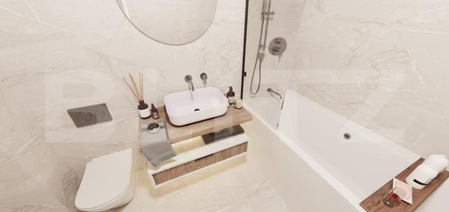 Apartament semifinisat, 2 camere, 49mp, priveliste spectaculoasa, Apahida - 3