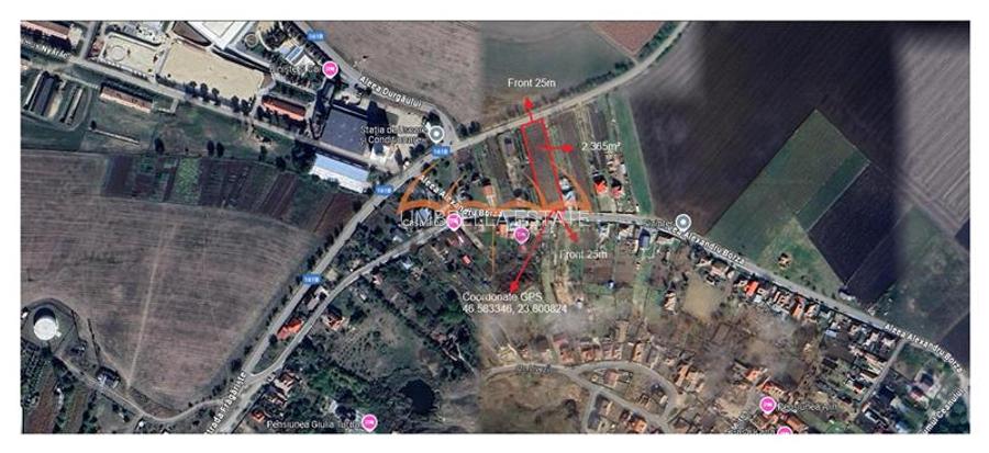 Teren de vanzare intravilan  Turda, 2.365m²/88€ m² - 4