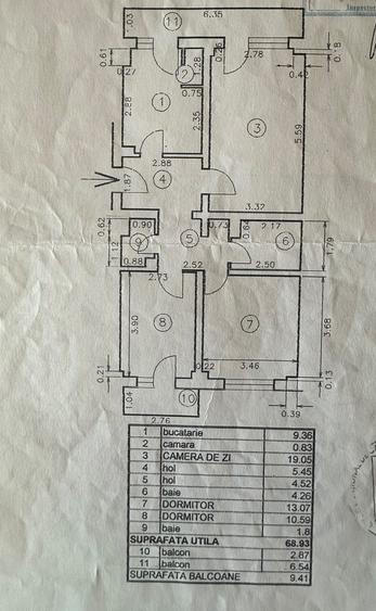 Apartament 3 camere decomandat, zona Calarasilor.