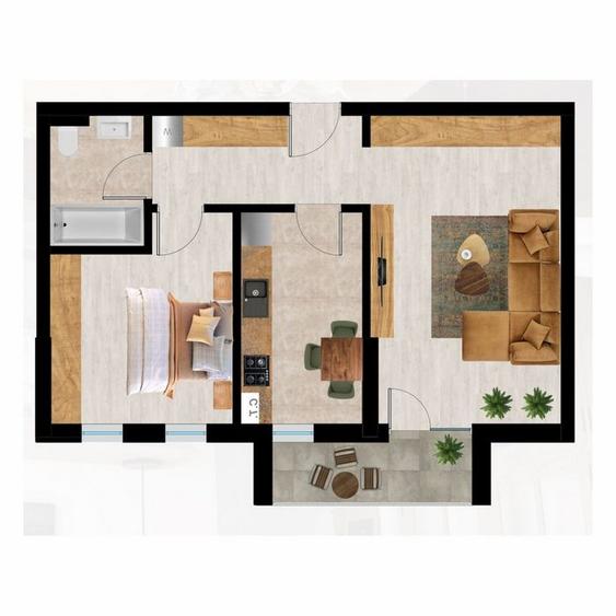 Apartament 2 camere finalizat, gata de mutare! Parcare inclusa!