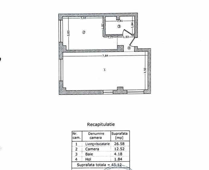 Apartament 2 camere + curte 100 mp + parcare - Titan - Pallady IM550 - 8