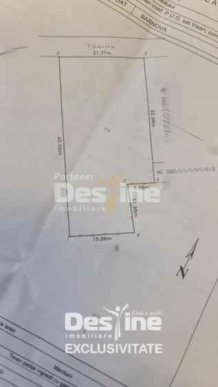 COMISION 0% CUMPARATOR - Teren intravilan 900 mp - Vișan, Barnova