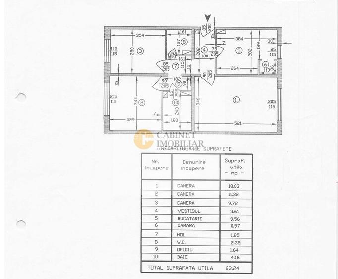 3 Camere | 2 Băi | Renovat-Prima Închiriere | Bd Uverturii - T. Masca - 1