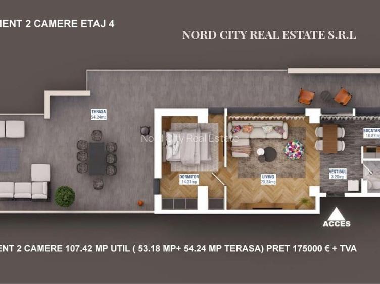 Apartament 2 camere -  Sisesti - Baneasa - DEZVOLTATOR - 22