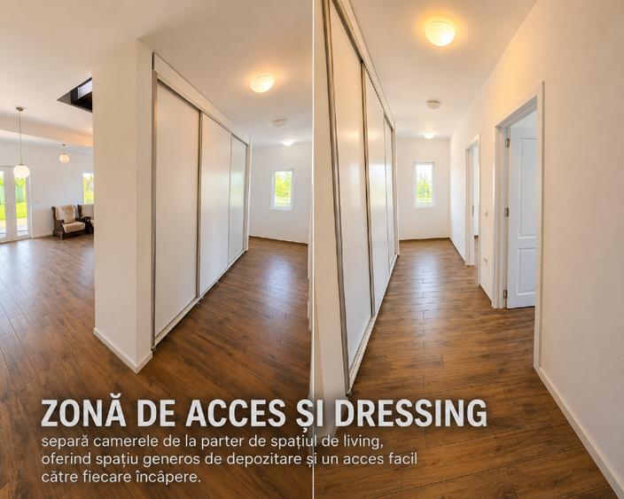 Casă P+M în Săcălaz | 5 dormitoare + living | 3 băi | 213 mp construiți | 640 mp