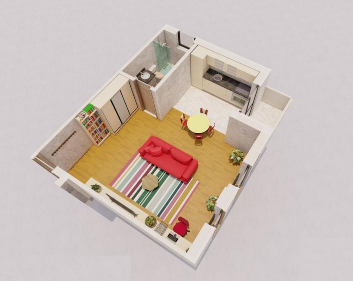 IMI Residence - Comision 0 - Apartament cu o camera, 38 mp - loc parcare inclus
