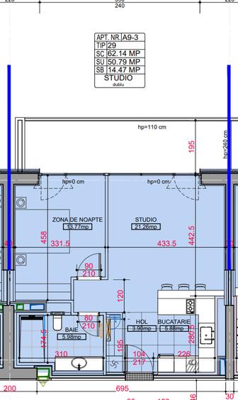 Apartament 2 Camere A 9.3 | One High District