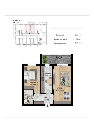 Ap 2 camere bloc 2026, 2 lifturi, INCALZIRE IN PARDOSEALA,  predare SEPTEMBRIE
