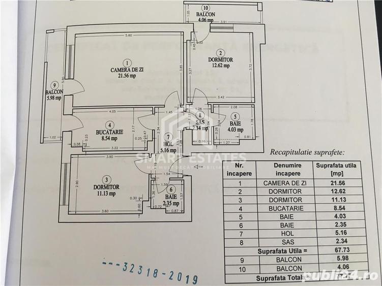 3 camere Baba Novac Residence | etaj 3