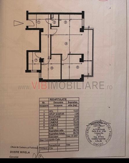 Apartament 3 camere, Terra Residence Voluntari - Pipera, loc de parcare