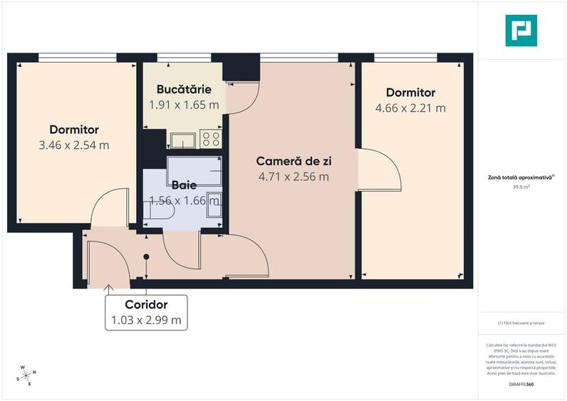 3 camere la super pret – Str. Borsecului