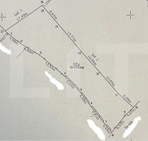 EXCLUSIVITATE! Teren intravilan, 710 mp,regim D+P+E+Er, zona Liu, utilitati - 3