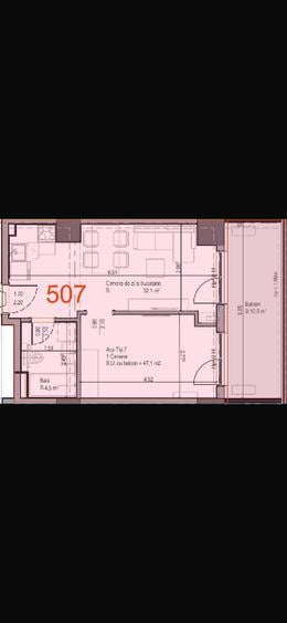 Solid Perla Mamaia Vânzare apartament 2 camere complet mobilat cu loc de parcare