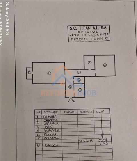 Vanzare 2 camere Trapezului 42 mp