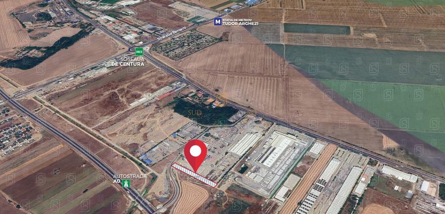 Teren intravilan, 4200 mp, adiacent A0 si Centura Sud