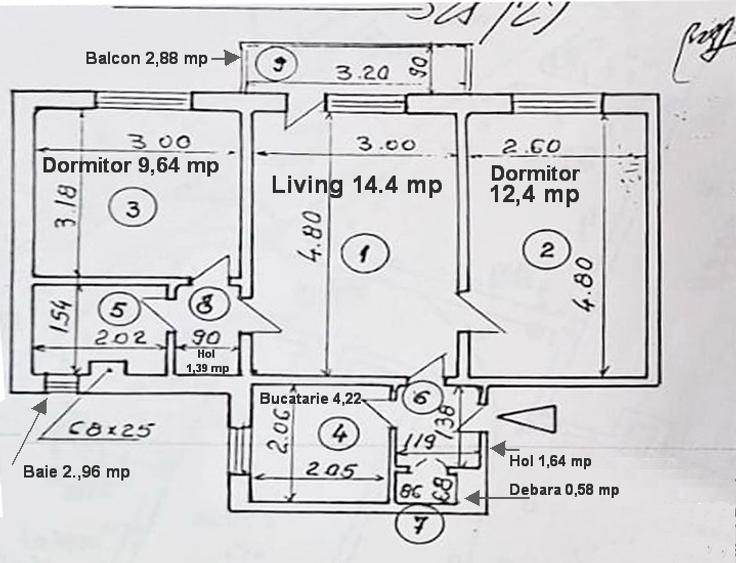 Ocazie! Apartament 3 camere metrou N. Grigorescu 600 m, parcare, instalatii noi
