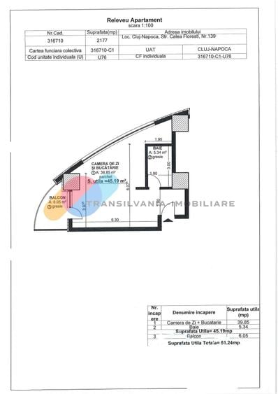 Apartament o camera, 45,19 mp, et. 9, West City Tower