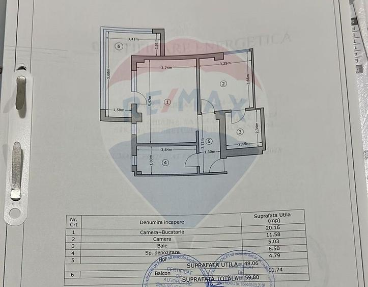 Apartament de inchiriat 2 camere Militari str Tineretului nr 85