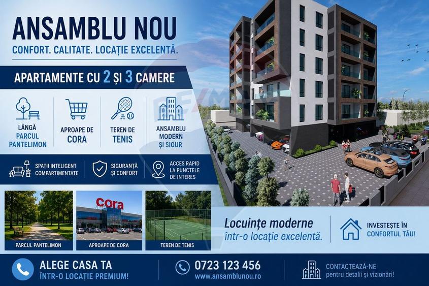 Vanzare apartament cu 2 camere -Pantelimon