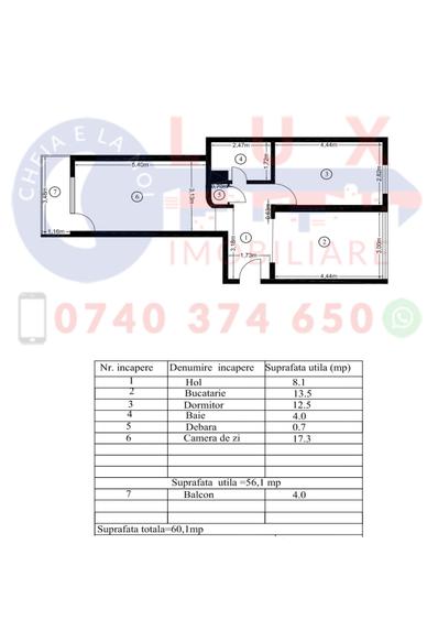 ID 20050 - APARTAMENT 2 CAMERE ULTRACENTRAL - PIATA CIVICA
