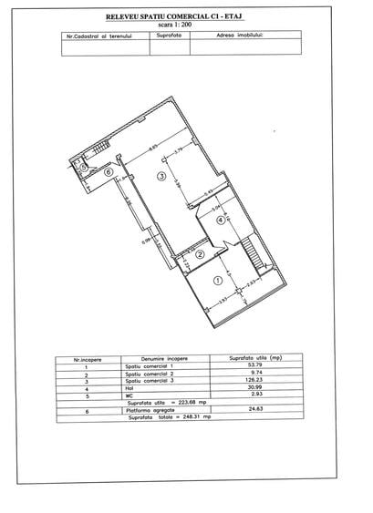 Inel II, SPATIU COMERCIAL, suprafata 290 mp. , amenajat 2024