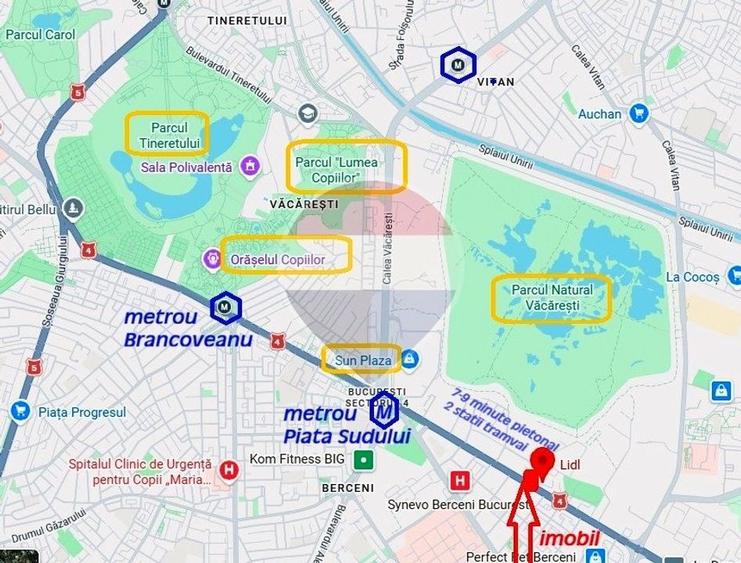 Garsoniera de vanzare decomandata | Metrou Piata Sudului Berceni