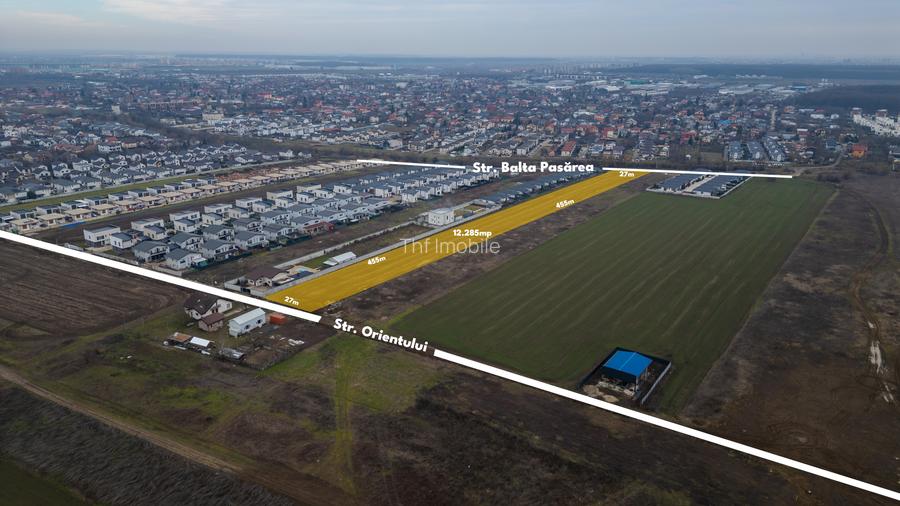Teren intravilan, 12.200 mp+ toate utilitățile, străzi asfaltate, Tunari - 2