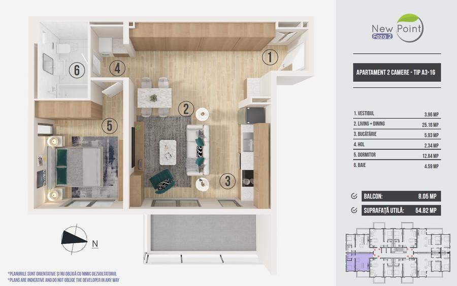 Apartament 2 camere Pipera - Avans 10.000 euro