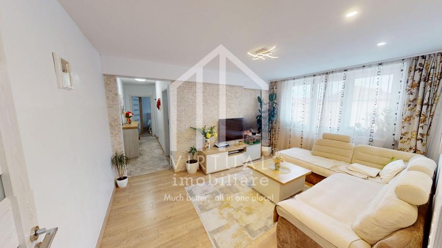 Apartament cu 3 camere, 63mp utili, mobilat si utilat, zona Rahovei