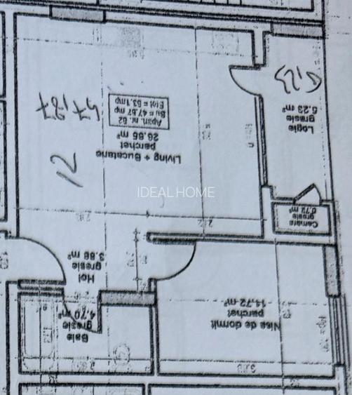 Apartament 2 camere in proiect nou, zona Vivo