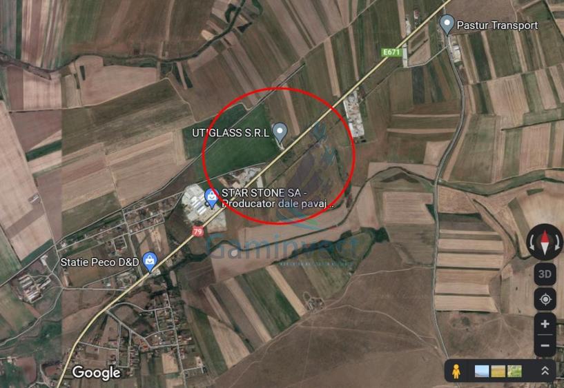 Teren 14600 mp situat in zona industriala Les, Bihor