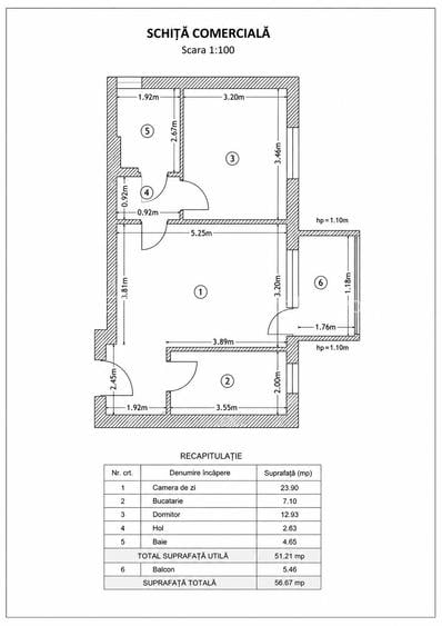 Greenfield Residence 2 Camere cu vedere panoramică spre pădure - Bloc D6 - Parca - 19