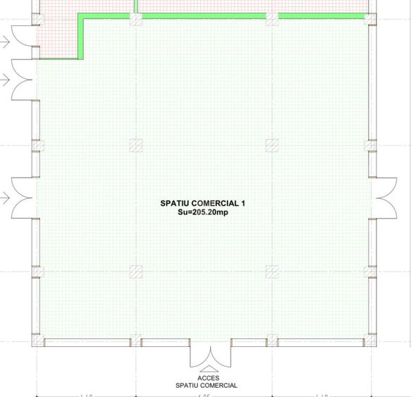 Spațiu comercial de închiriat – Calea Moldovei, 205 mp