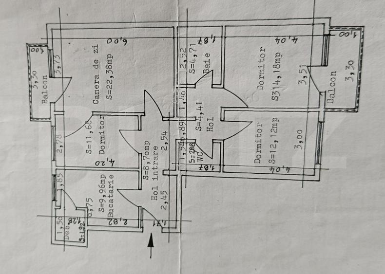 Apartamente 4 camere, 91 mp, zona CUG