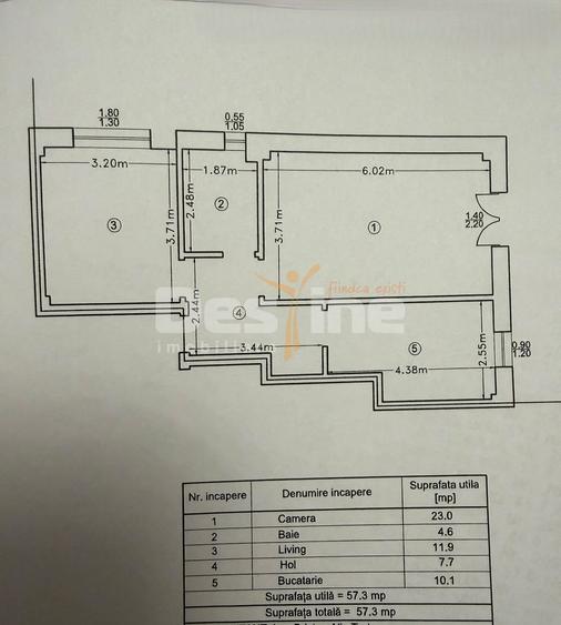 Apartament 2 camere decomandat 78mp + loc parcare intabulat