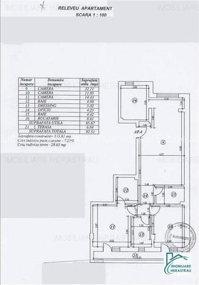 Apartament  insorit,Nordului, centrala proprie,parcare - 1