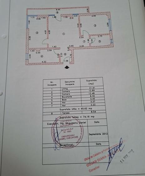 Aparament  cu 3 camere in zona Prelungirea Ghencea 71... Bragadiru