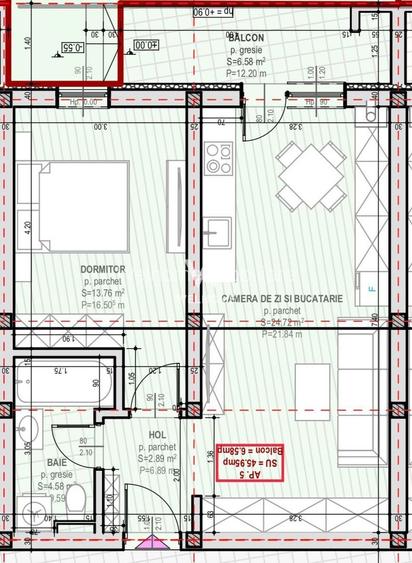 Apartament 2 camere ETAJ 1/2- zona Unirii, Selimbar - 13