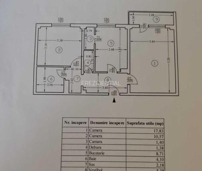 Apartament - 2 camere - decomandat - Tineretului - 7